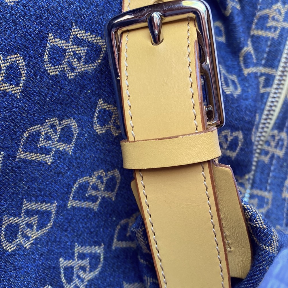 Dooney & Bourke Blue and Tan Shoulder Bag - Picture 8 of 8